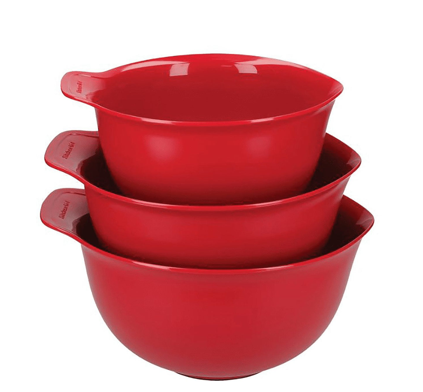 KitchenAid 通用攪拌碗 3 件組 (帝國紅)
