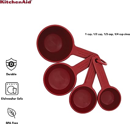 KitchenAid 通用量杯組 4件組 (帝國紅)