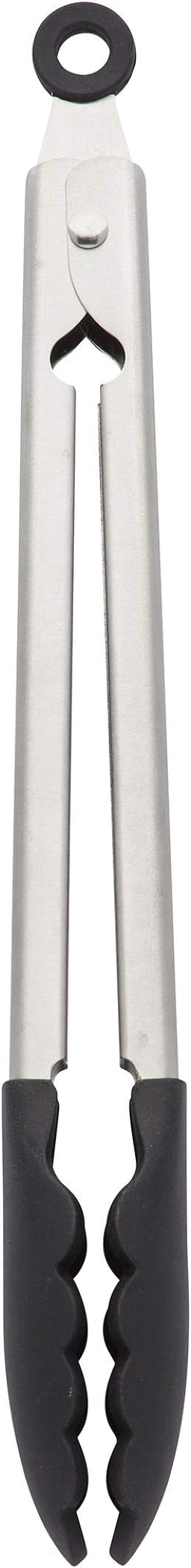 KitchenAid 矽膠尖不鏽鋼鉗子 (黑色)