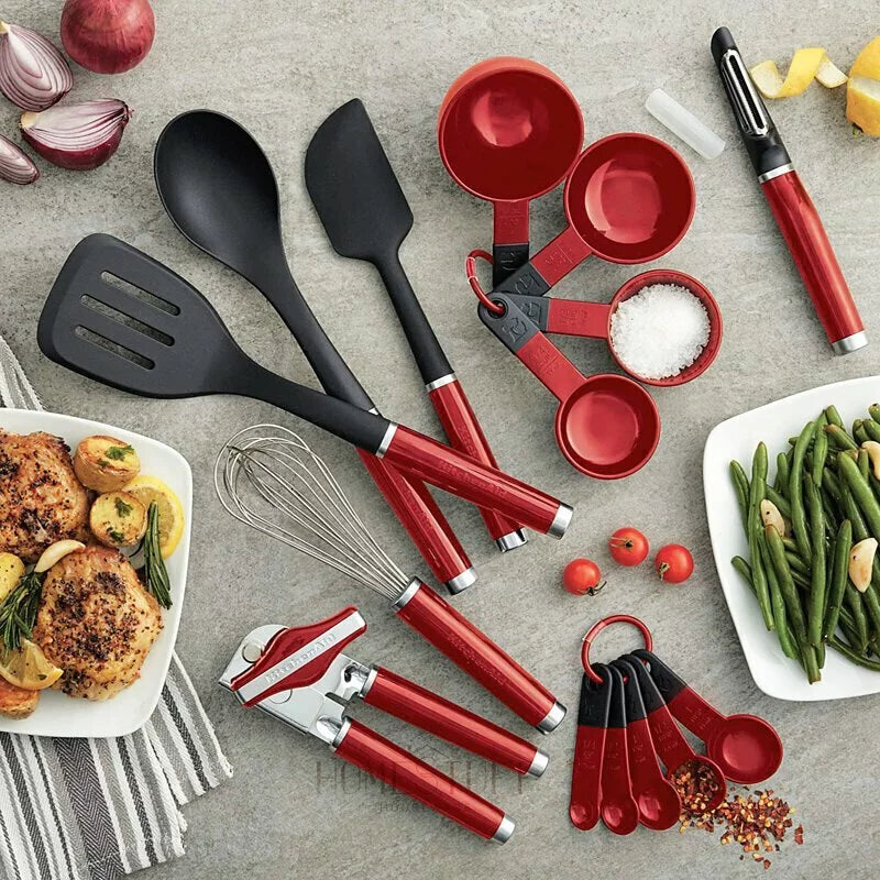 KitchenAid 烹飪煮食工具15件套裝 (帝國紅色)