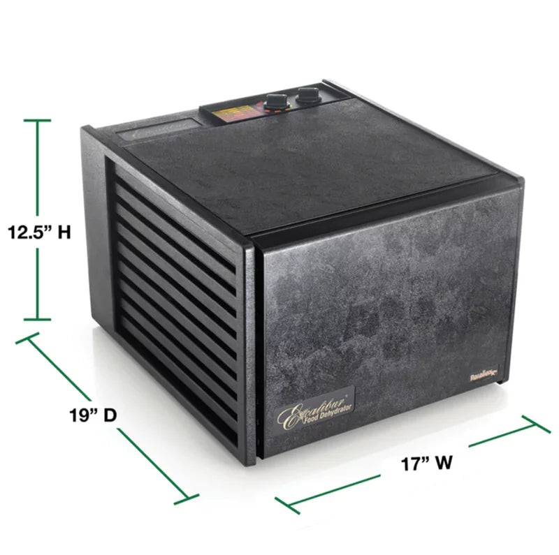 EXCALIBUR 9-TRAY 48-HOUR DIGITAL FOOD DEHYDRATOR (4948CDGB BLACK)