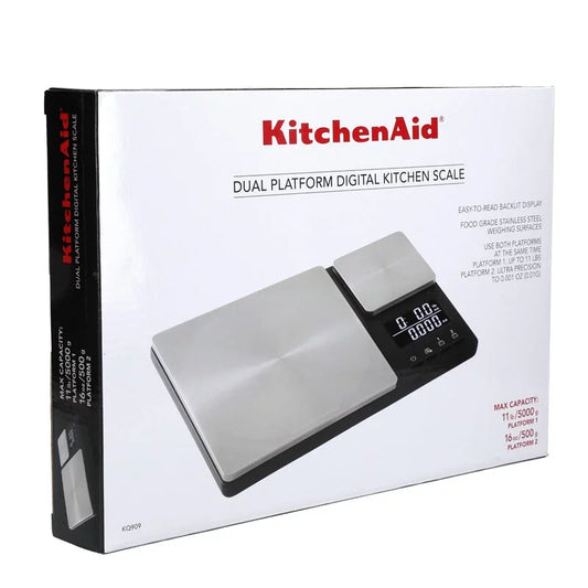 KitchenAid 雙平台數位廚房食物秤 (黑色) KQ909G