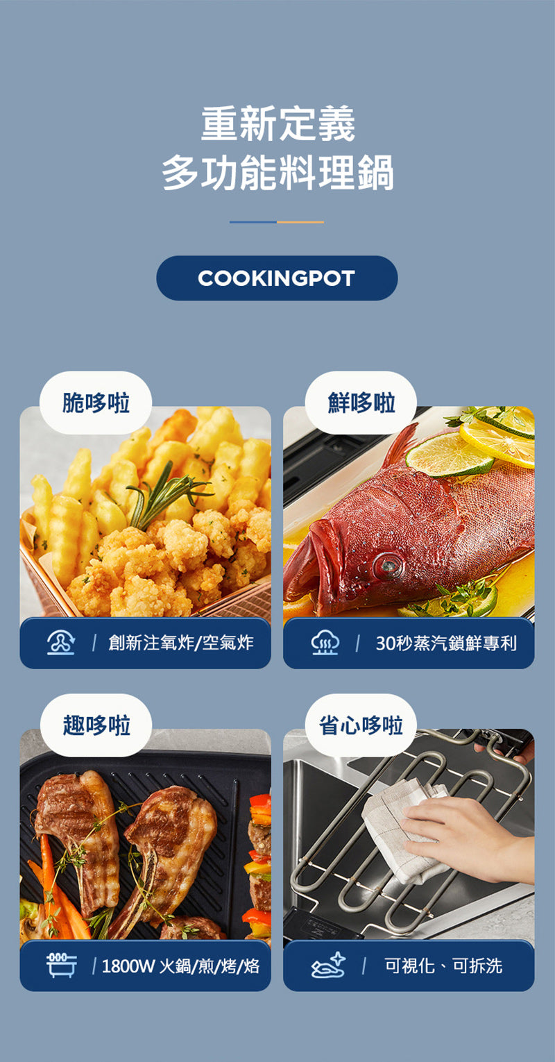 BLAUPUNKT MK-MP031UK-多功能料理鍋 *限時優惠-買鍋送燒肉套餐