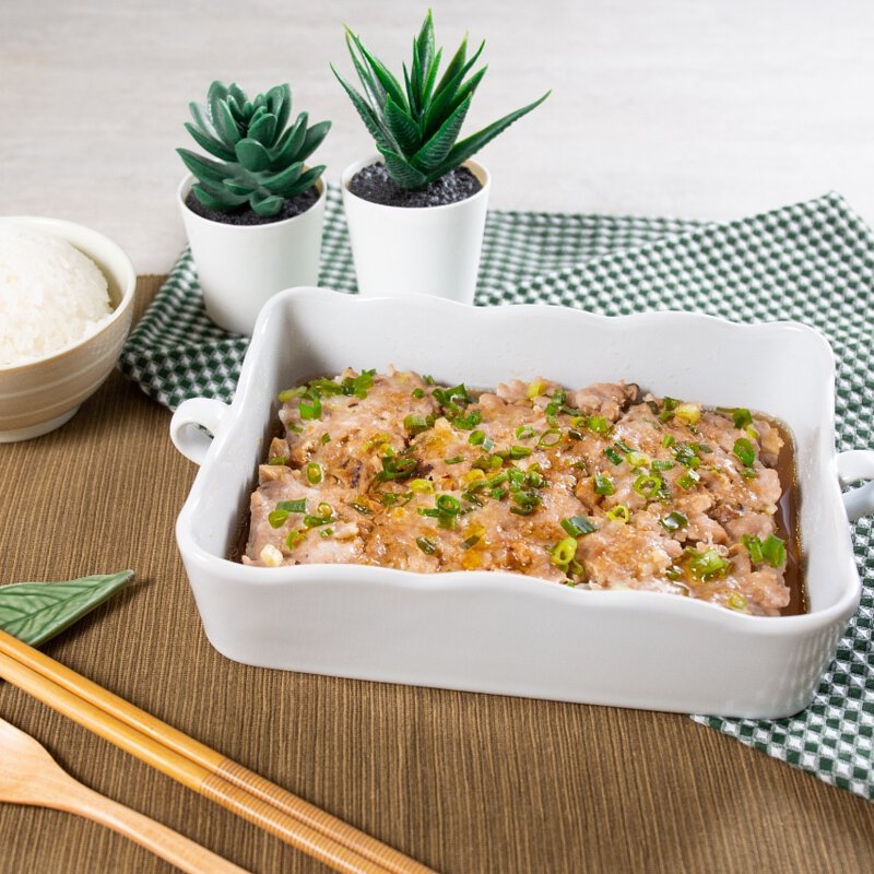 冬菇馬蹄蒸肉餅