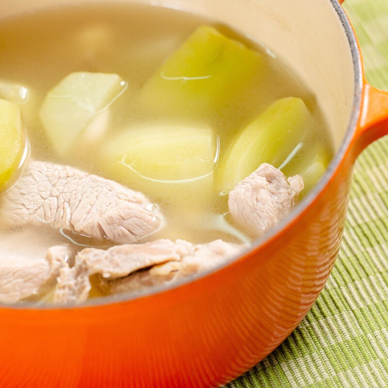 佛手瓜蓮子百合瘦肉湯