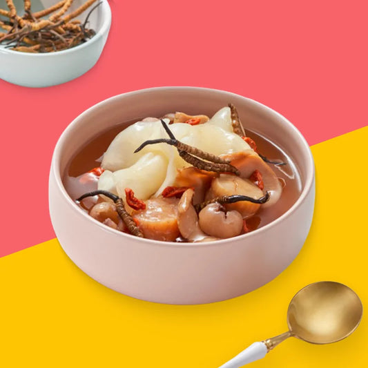 西藏冬蟲夏草紅螺片燉花膠