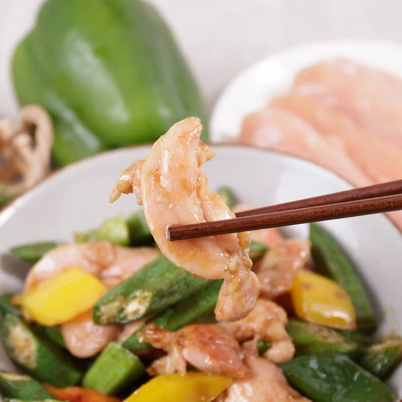 秋葵炒雞柳 【低碳版】