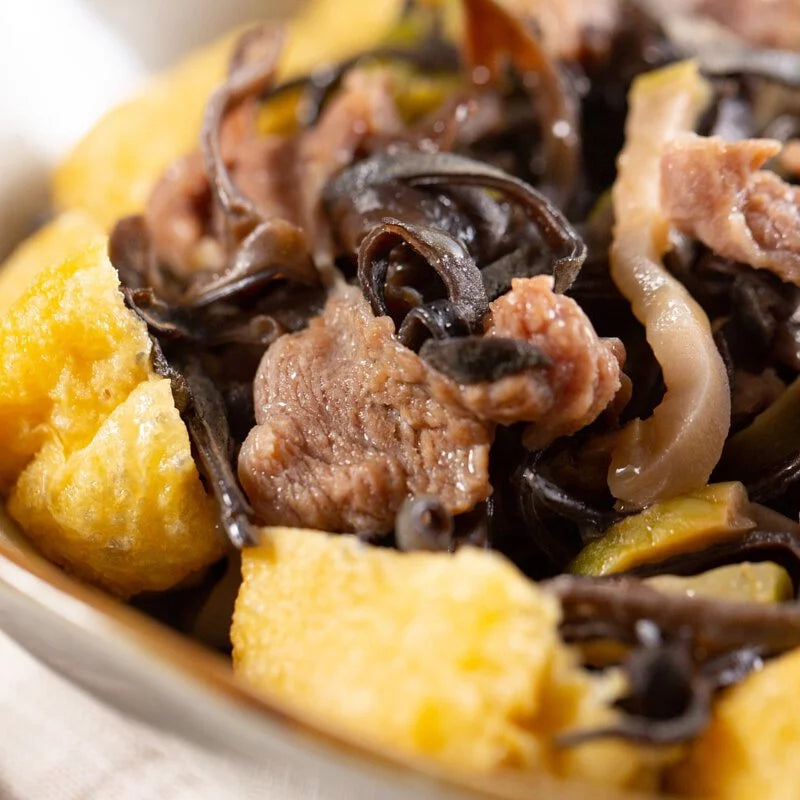 榨菜木耳豆卜蒸牛肉 【低碳版】