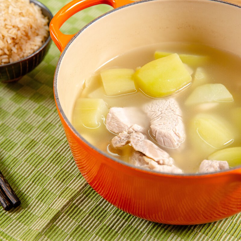 佛手瓜蓮子百合瘦肉湯