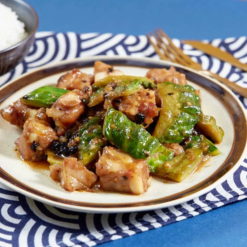 Braised Pork ribs with bitter gourd