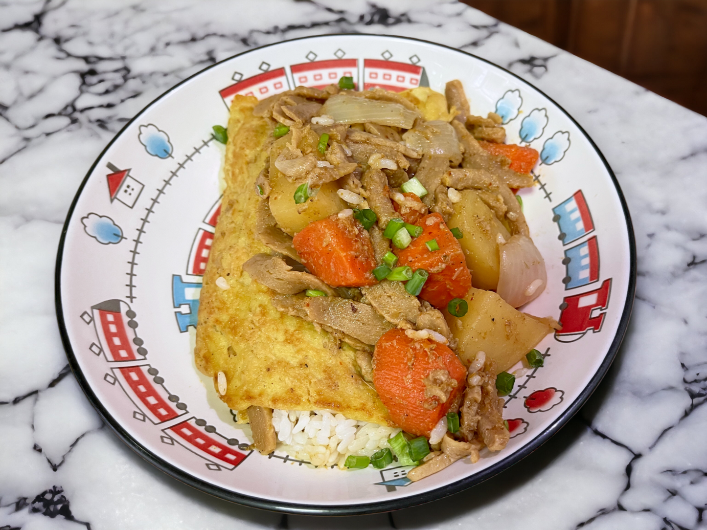 OnlyEg Japanese Curry Omurice (Meat-Based)