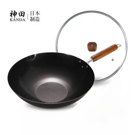 Kanda神田鐵鍋 - 33cm (有耳, 玻璃蓋)