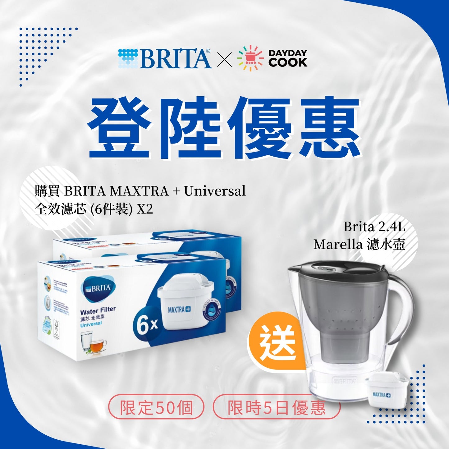 BRITA ｜ MAXTRA+ Universal 全效濾芯 (6件裝) x2