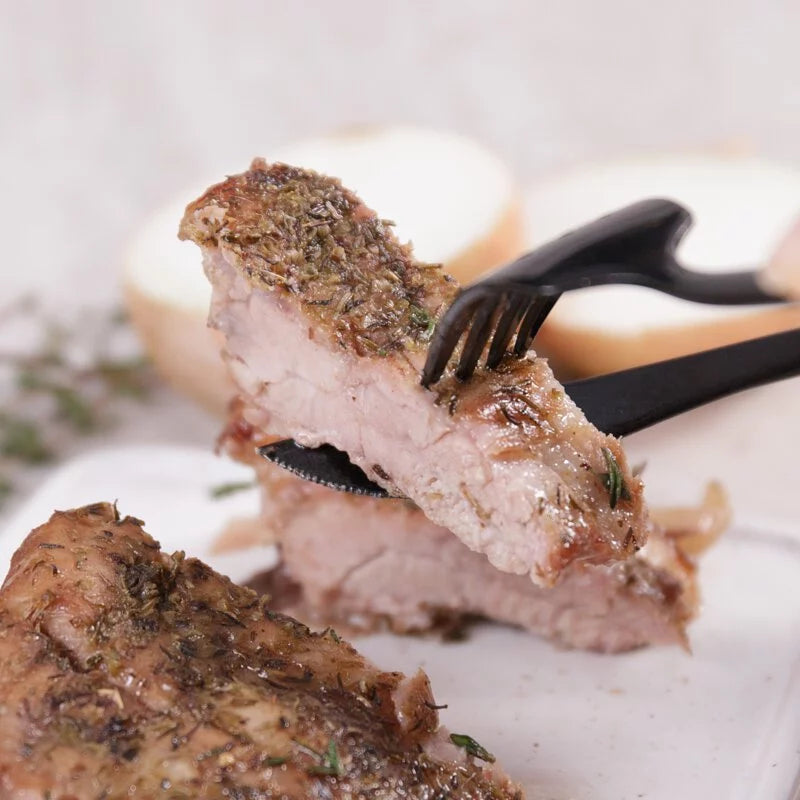 Baked Pork Ribs with Mixed Herbs [Low Carb Version]