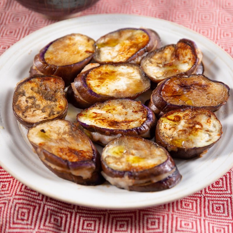 Pan-fried Stuffed Eggplants